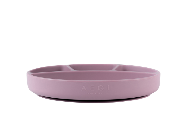 Plum Silicone Suction Plate