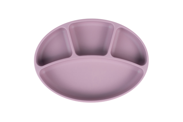 Plum Silicone Suction Plate