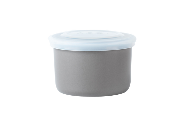 Gray ceramic container