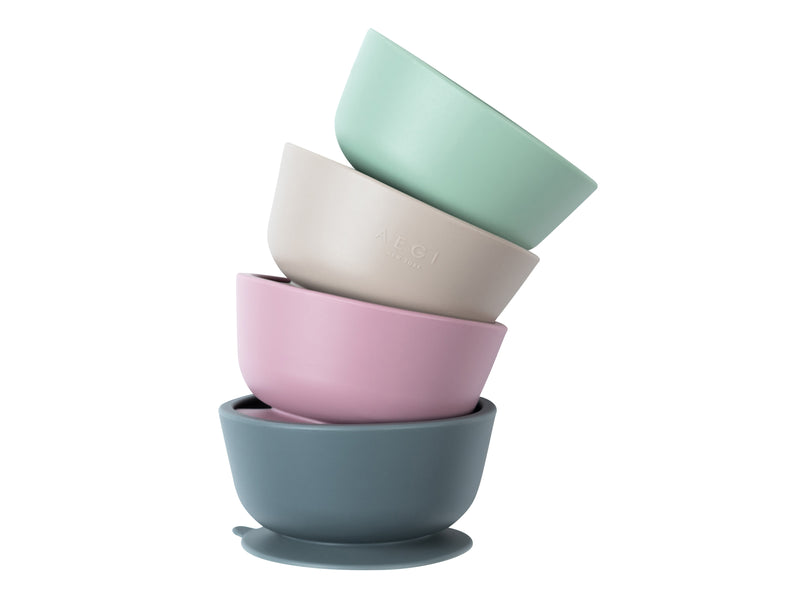 Flax Silicone Suction Bowl