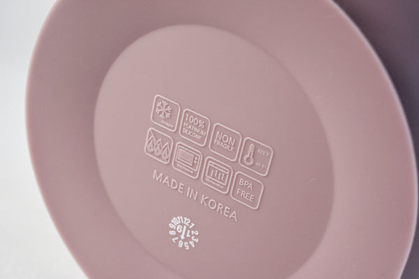 Plum Silicone Suction Bowl
